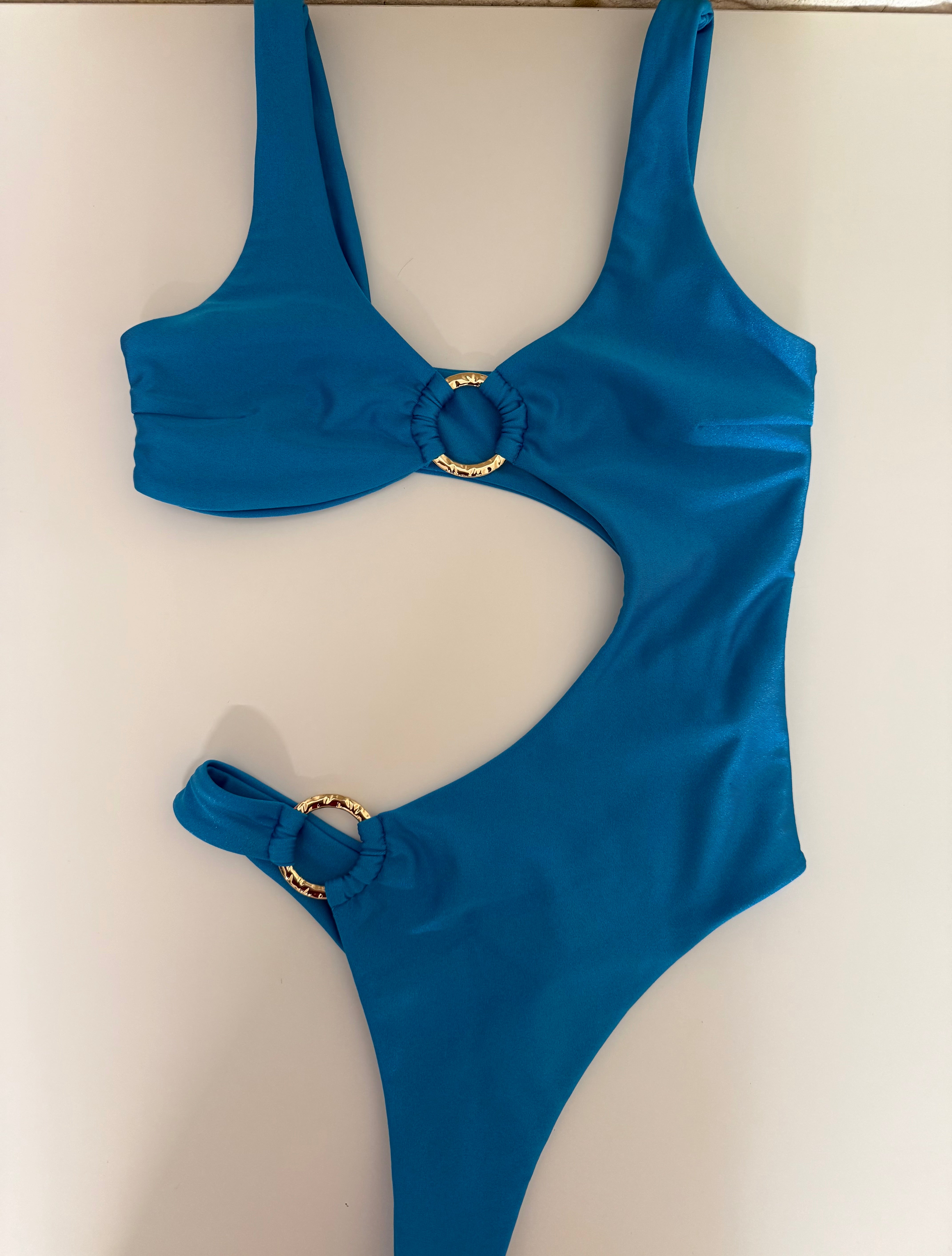 Oceya one piece aqua blue - sample sale